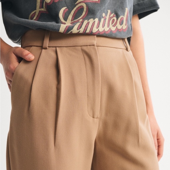 Abercrombie & Fitch Sloane Pant Wide Leg High Rise Petite 26 / 2 Extra Short - Picture 4 of 16